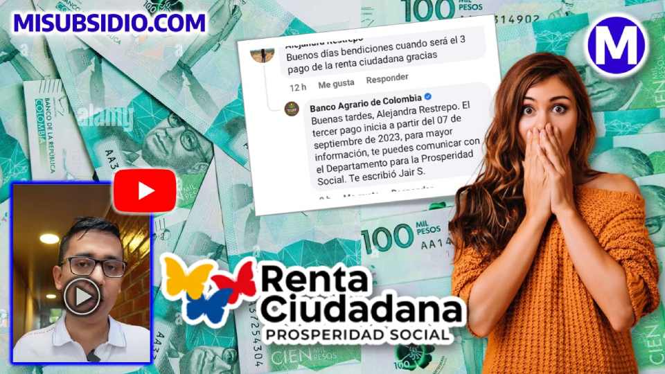 "¡Atención! Tercer Pago de Renta Ciudadana 2023: Detalles Cruciales para Inscritos, Liquidados y Suspendidos"