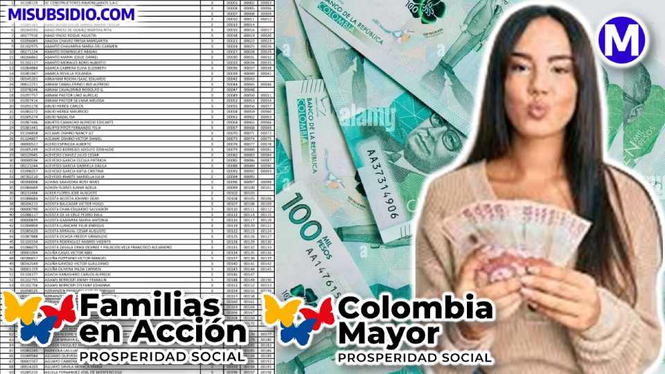 Familias en Acción y Colombia Mayor recibirán Pago Acumulado de $427 mil