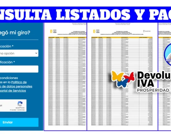 Pagos en Agosto a los Beneficiarios del Subsidio Devolución del IVA 2024