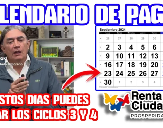 Calendario de Pagos de la Renta Ciudadana y Devolución del IVA en Septiembre 2024