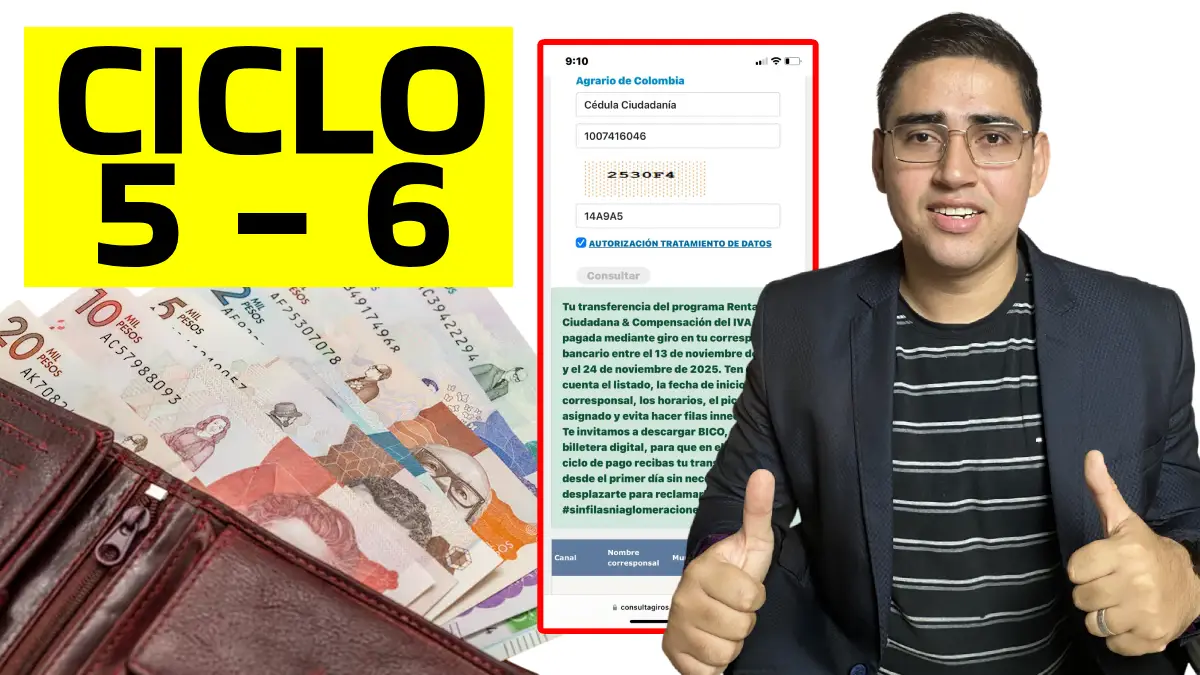 Confirmado así llegará el pago 5 y 6 de Mi Subsidio de Valoración del Cuidado