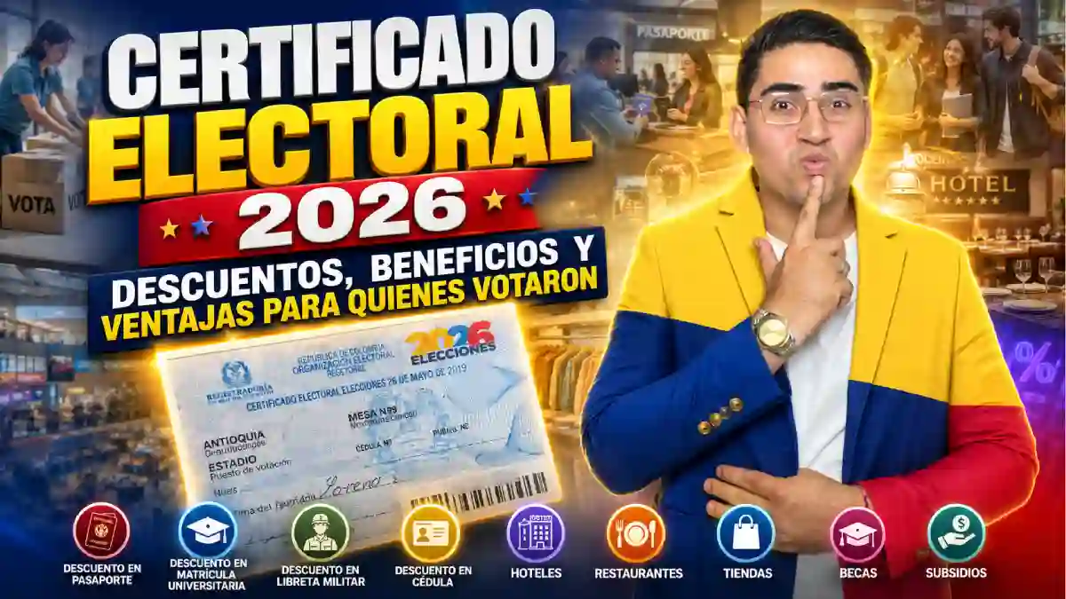 Certificado electoral 2026 descuentos en tiendas, hoteles y todos los beneficios para quienes votaron