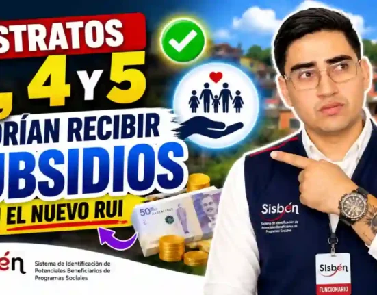 Nuevo RUI Así podrían cambiar los subsidios en Colombia para los hogares de estratos 3, 4 y 5
