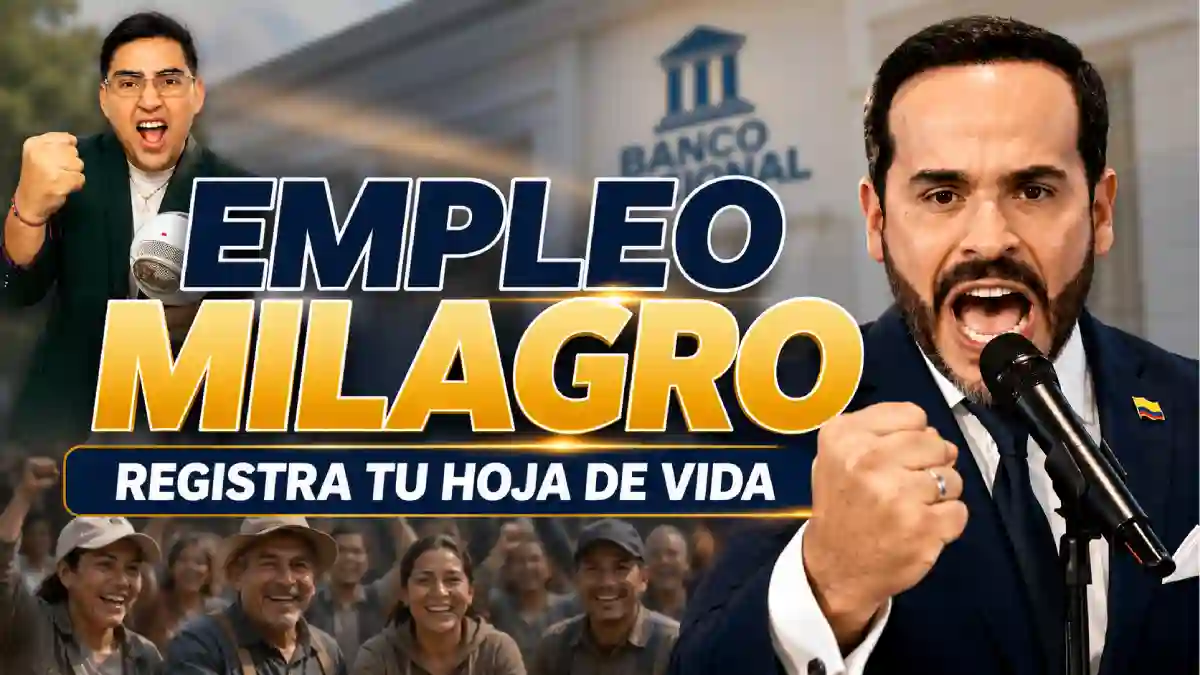 Empleo Milagro: Así puede registrar su hoja de vida y acceder a futuras oportunidades en el Gobierno 1 Empleo Milagro Así puede registrar su hoja de vida y acceder a futuras oportunidades en el Gobierno
